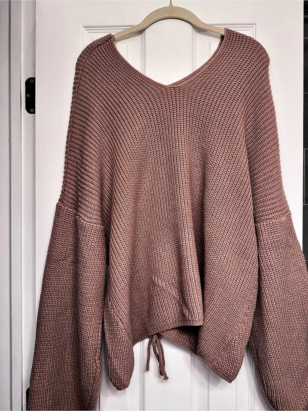 Pink V-Neck Sweater Like New
